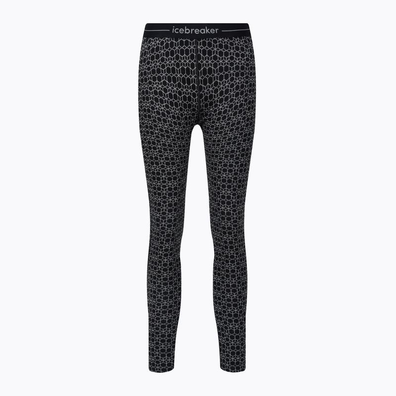 Pantaloni termici donna icebreaker 250 Vertex Alpine Geo nero/neve/j 6