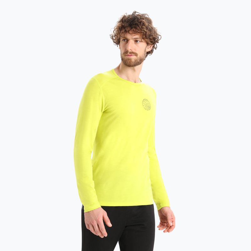 Maglia termica da uomo icebreaker 200 Oasis Crewe Alps 3D shine 4