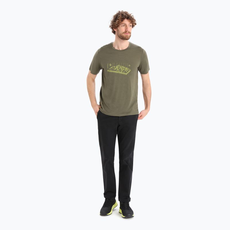 Camicia da trekking Icebreaker Tech Lite II Alps 3D loden da uomo 2