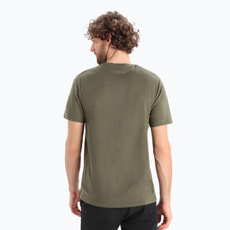 Camicia da trekking Icebreaker Tech Lite II Alps 3D loden da uomo 3