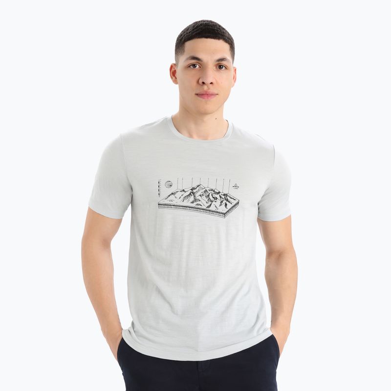 Camicia da trekking Icebreaker Tech Lite II Alps 3D ether da uomo