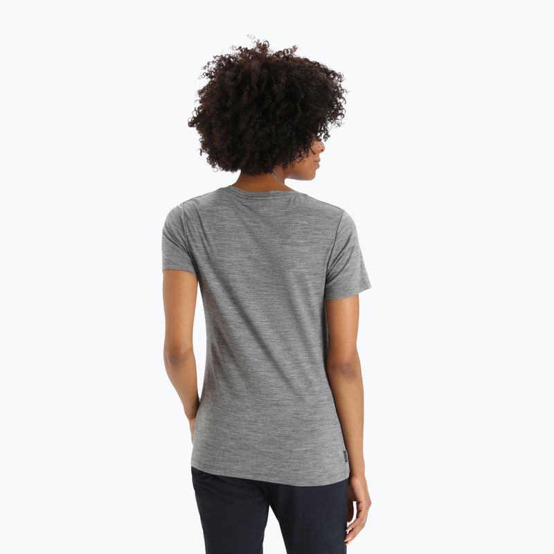 Icebreaker Tech Lite II Mountain Geology maglia da trekking da donna gritstone heather 2
