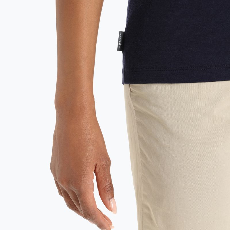 Icebreaker Tech Lite II Ski Stripes, camicia da trekking da donna mezzanotte marina 6
