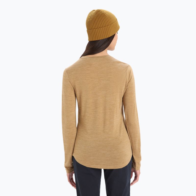 Maniche lunghe da trekking Icebreaker Sphere II clove heather da donna 3