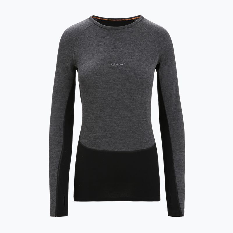 Maglia termica da donna icebreaker ZoneKnit 260 jet hthr/black/metro hthr/cb 8
