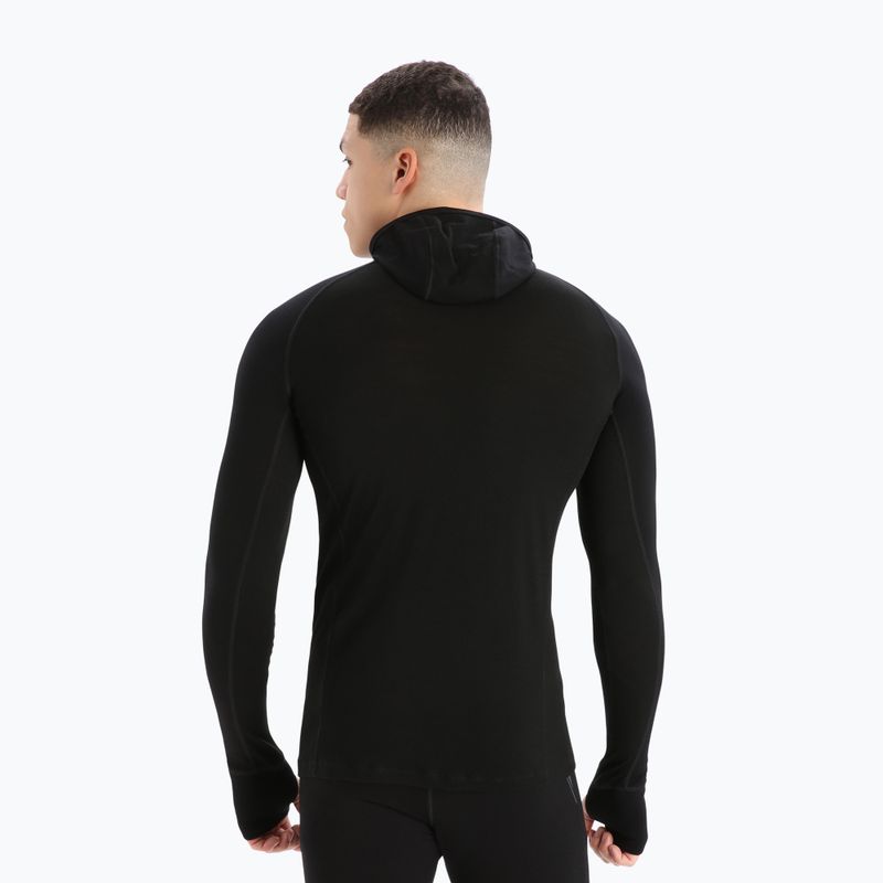 Icebreaker ZoneKnit Uomo Giacca da trekking isolata nera 2