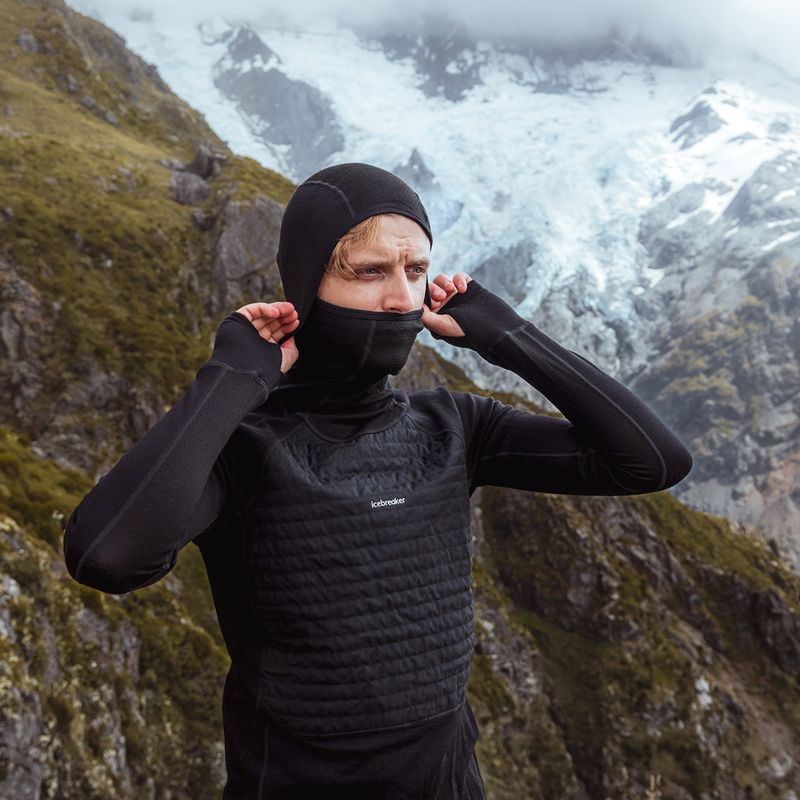 Icebreaker ZoneKnit Uomo Giacca da trekking isolata nera 11