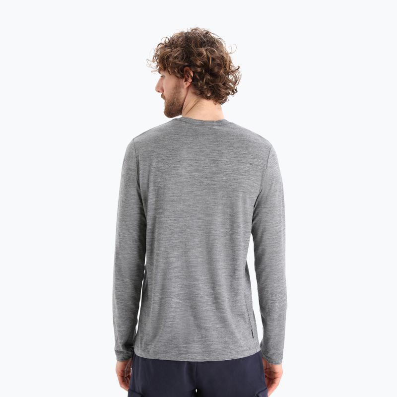 Uomo Icebreaker Tech Lite II Skiing Yeti gritstone heather trekking longsleeve 2
