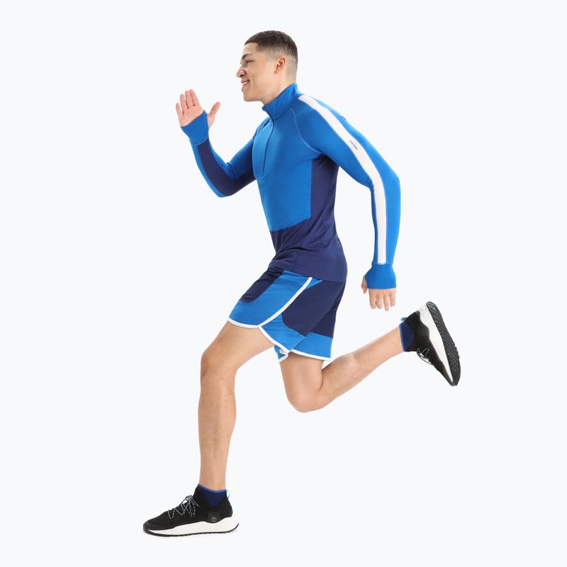 Maglia termica da uomo icebreaker ZoneKnit 260 Half Zip lazurite/royal navy/snow/cb 7