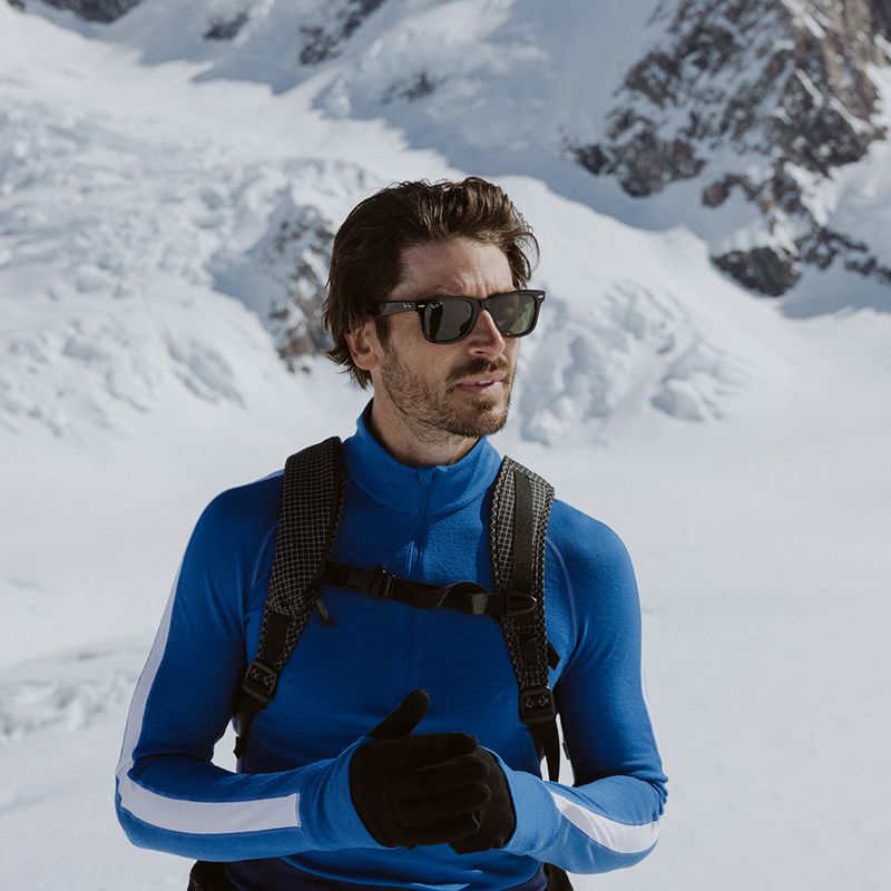 Maglia termica da uomo icebreaker ZoneKnit 260 Half Zip lazurite/royal navy/snow/cb 11