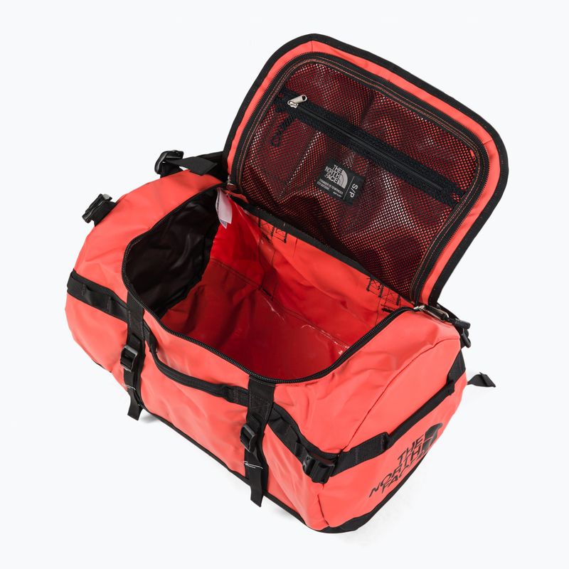 Borsa da viaggio The North Face Base Camp Duffel S 50 l retro arancio/nero 6