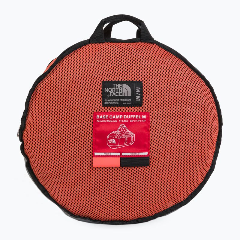 Borsa da viaggio The North Face Base Camp Duffel S 50 l retro arancio/nero 7