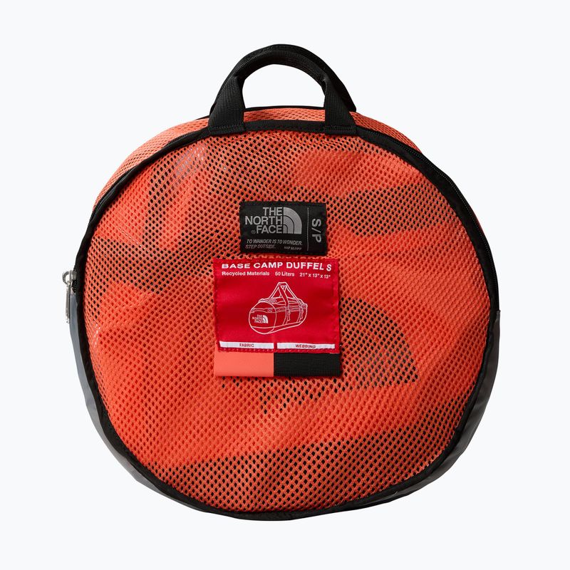 Borsa da viaggio The North Face Base Camp Duffel S 50 l retro arancio/nero 10