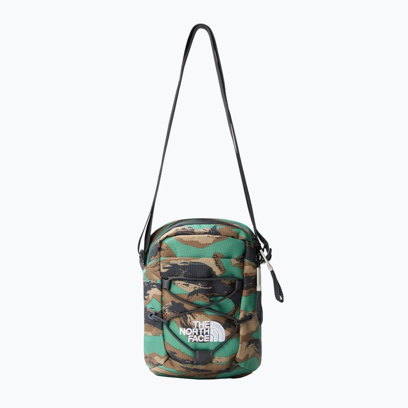 The North Face Jester Crossbody verde intenso con stampa mimetica e grigio asfalto