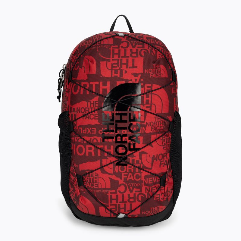 Zaino urbano per bambini The North Face Court Jester 24,6 l rosso con stampa fiera/nero