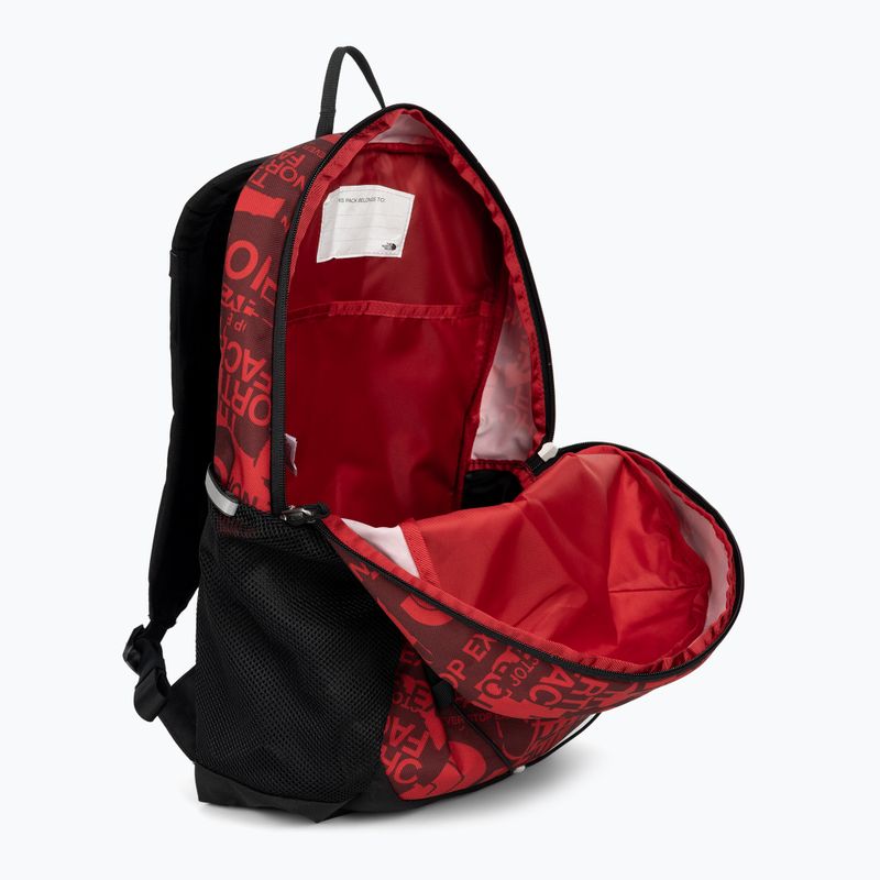 Zaino urbano per bambini The North Face Court Jester 24,6 l rosso con stampa fiera/nero 4