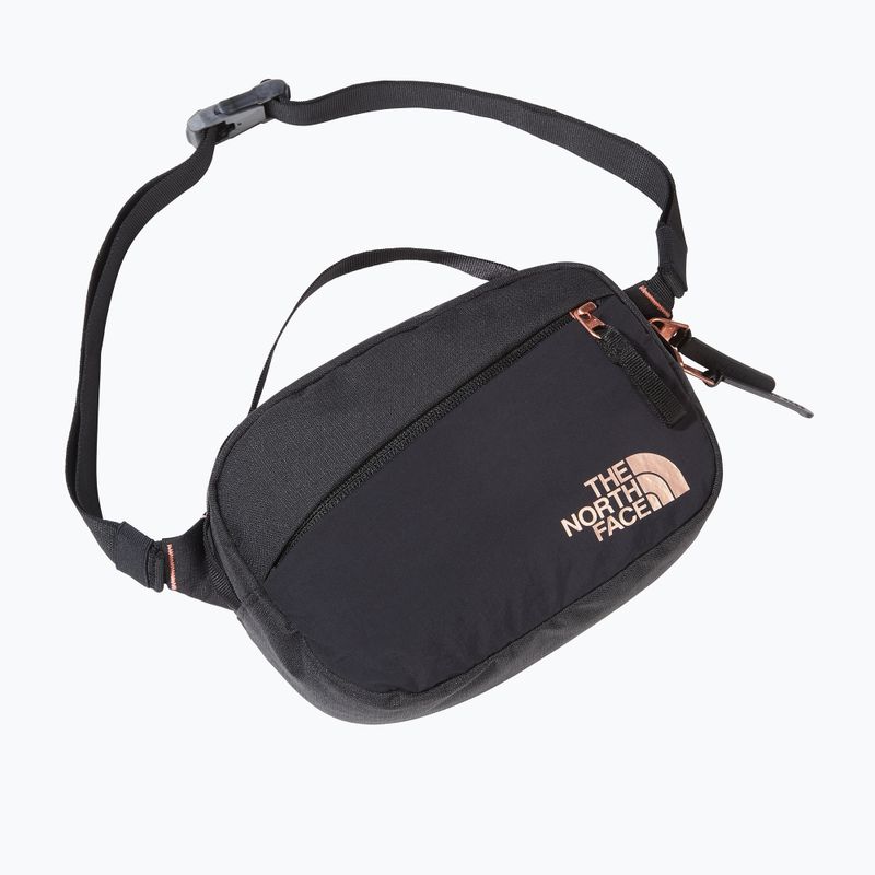 Marsupio da donna The North Face Isabella nero light heather/corallo bruciato metallizzato 3