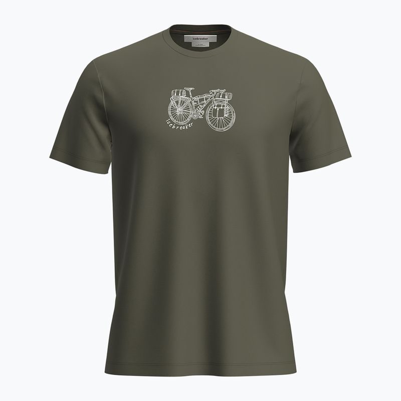 Uomo Icebreaker Merino 150 Tech Lite SS Tee Adventure Ride loden trekking shirt