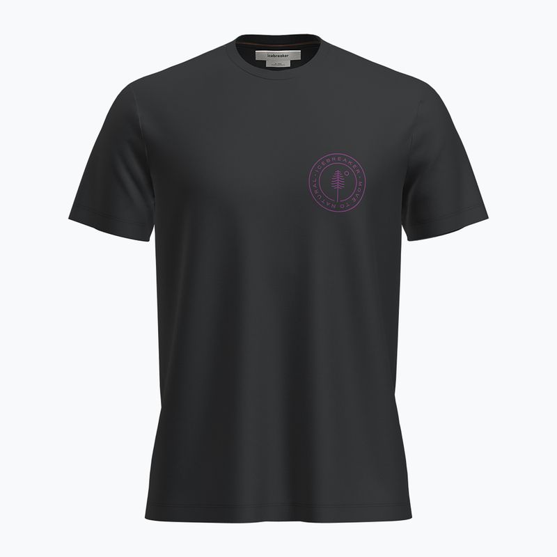Icebreaker Uomo Merino 150 Tech Lite SS Tee Hike T-shirt Naturall nero