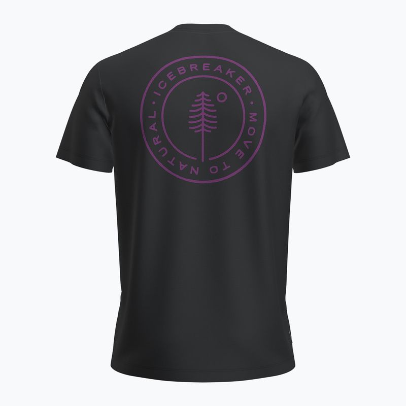 Icebreaker Uomo Merino 150 Tech Lite SS Tee Hike T-shirt Naturall nero 2
