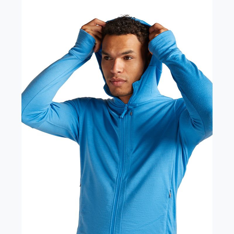 Felpa con cappuccio Icebreaker Merino 260 Quantum IV Zip Uomo arctic 7