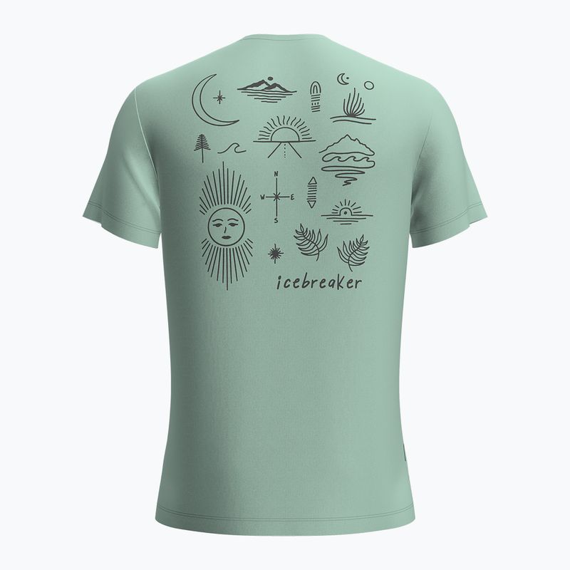 Icebreaker maglia da trekking da uomo Icebreaker Merino 125 Cool-Lite Sphere Tee Esplora altro menta 2