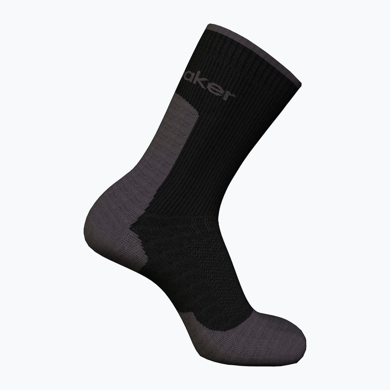 Calze da trekking Icebreaker da uomo Merino Hike+ Light Crew nero/ossidiana 2