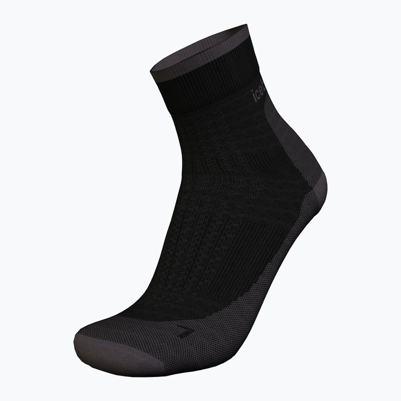 Icebreaker calze da trekking da uomo Merino Hike+ Ultralight Quarter nero/ossidiana