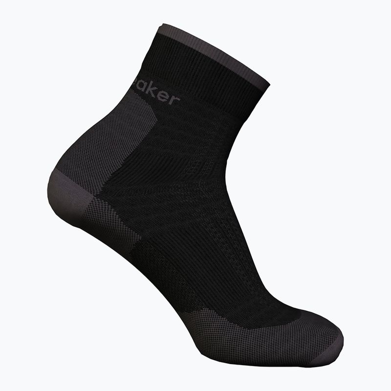 Icebreaker calze da trekking da uomo Merino Hike+ Ultralight Quarter nero/ossidiana 2