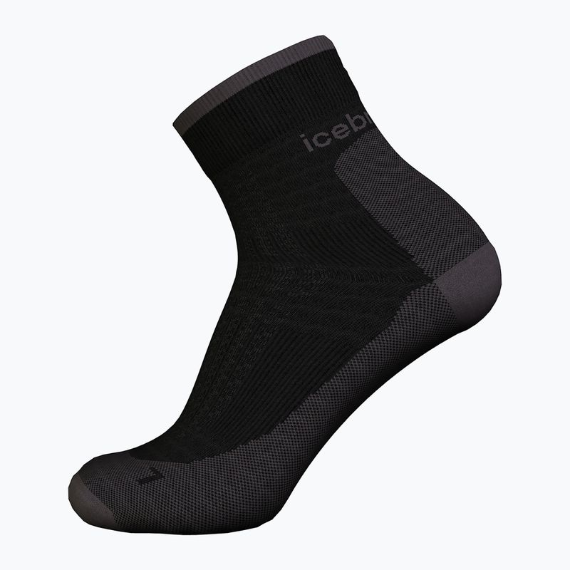 Icebreaker calze da trekking da uomo Merino Hike+ Ultralight Quarter nero/ossidiana 3