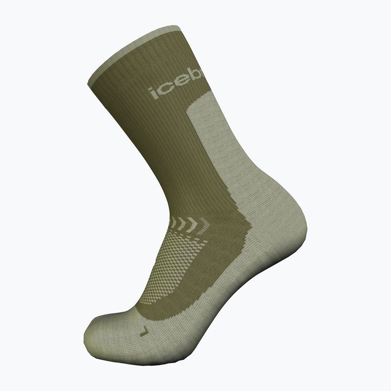 Icebreaker calze da trekking da uomo Merino Hike+ Light Crew loden/lichen 3