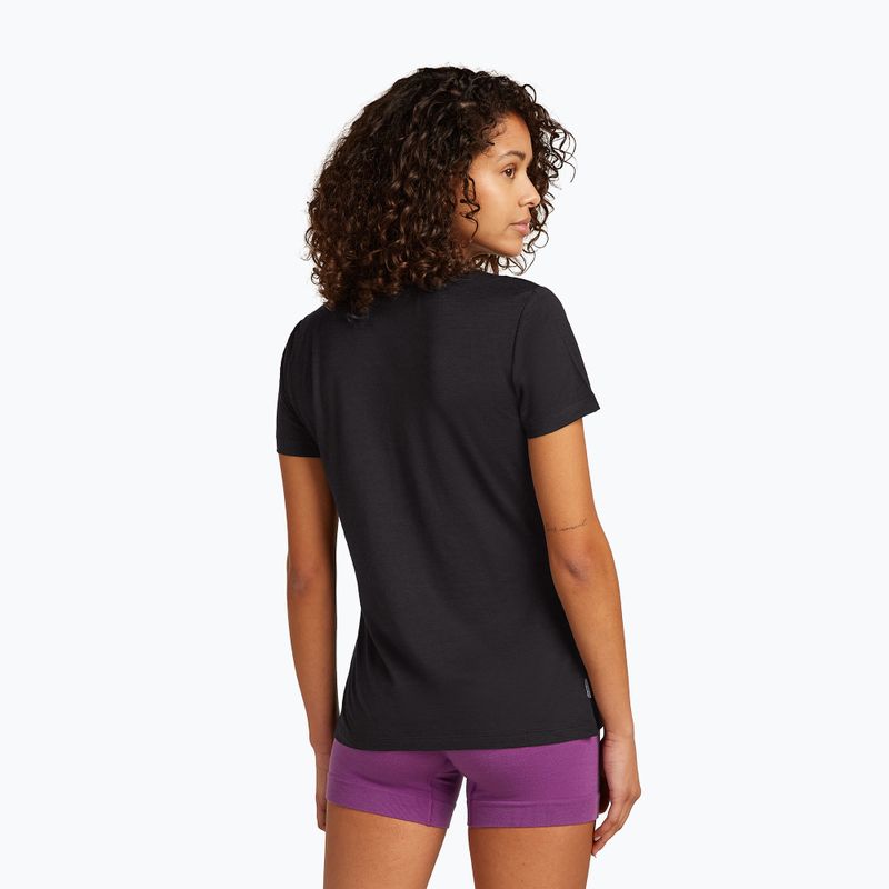 Maglia da trekking da donna icebreaker Merino 150 Tech Lite SS Tee Sparkling Stars black 3