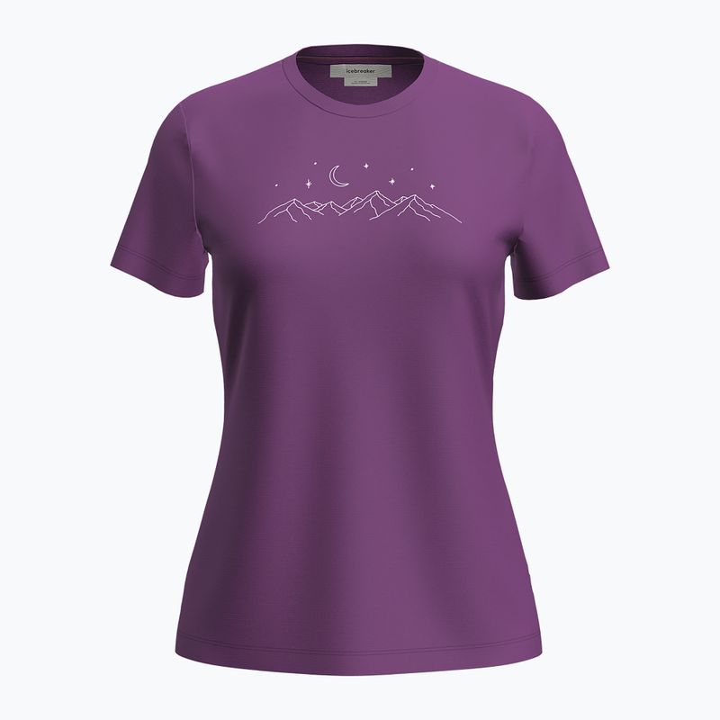 Maglietta Icebreaker trekking donna Merino 150 Tech Lite SS Tee Sparkling Stars passion
