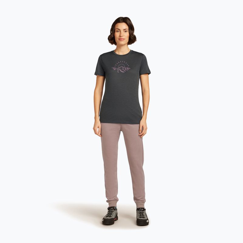 Maglietta da donna icebreaker Merinor 150 Tech Lite Sunrise Summit obsidian 2