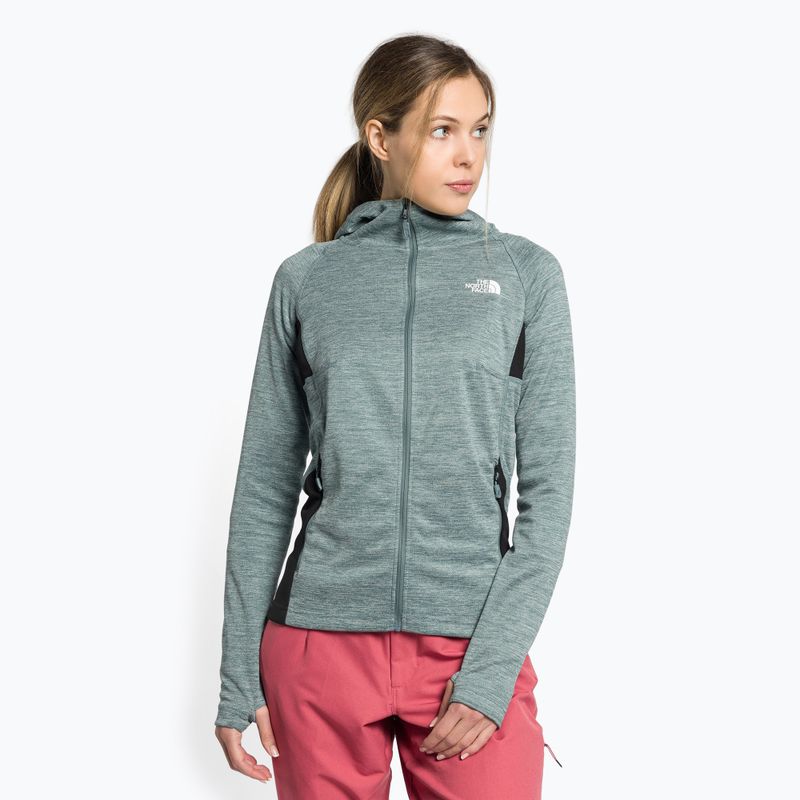 Giacca da trekking da donna The North Face AO Midlayer FZ grigio