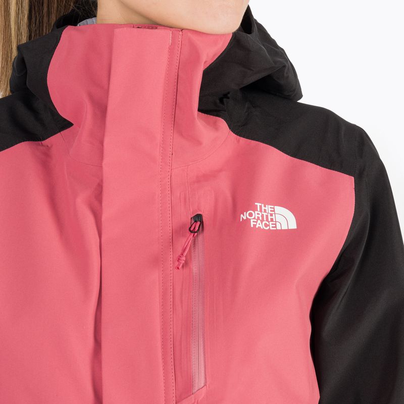 Giacca antipioggia donna The North Face Dryzzle All Weather Futurelight rosa ardesia/nero 4