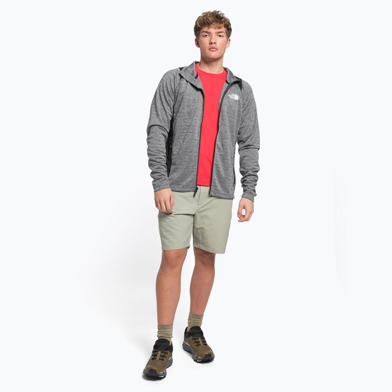 Felpa trekking uomo The North Face AO Midlayer FZ grigio asfalto lghthtr/nero 2