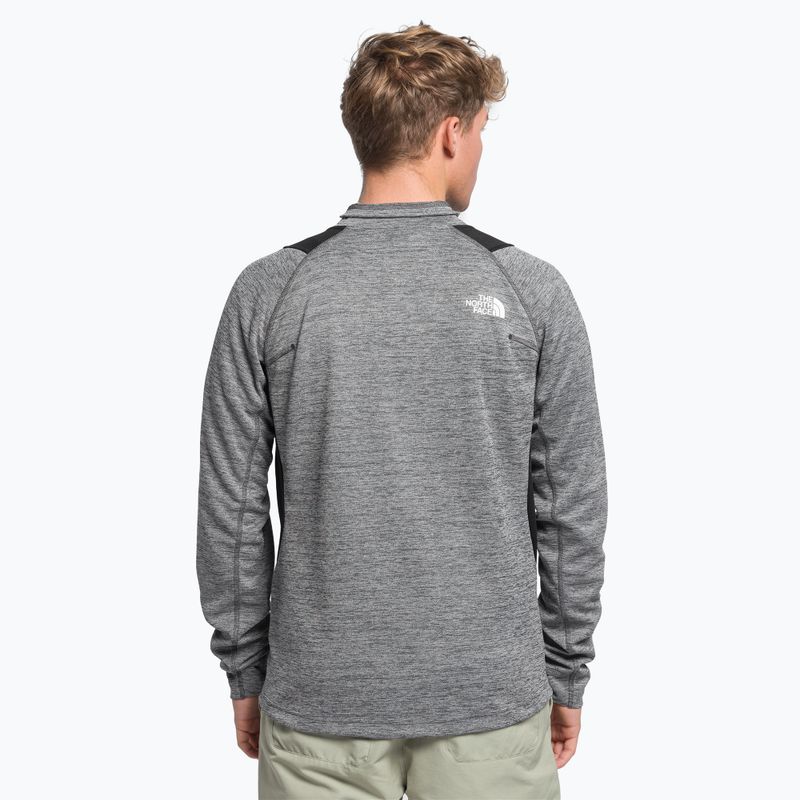 Felpa trekking uomo The North Face AO Midlayer FZ grigio asfalto lghthtr/nero 4