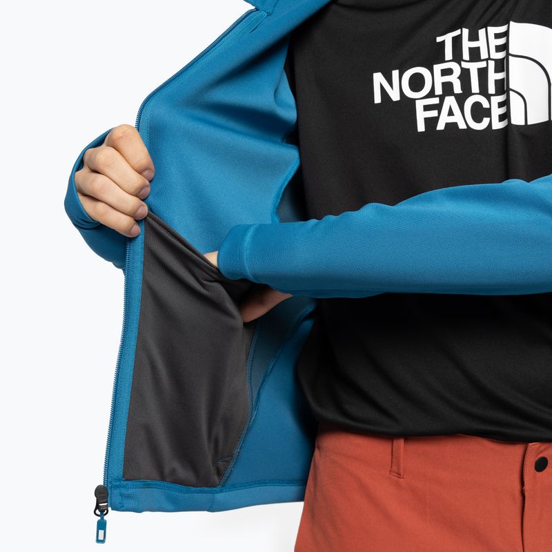 Felpa trekking uomo The North Face AO Midlayer FZ con cappuccio blu banff/blu monterey 10