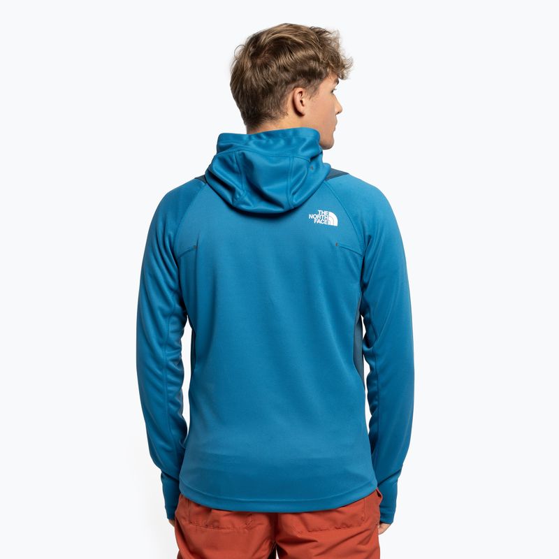 Felpa trekking uomo The North Face AO Midlayer FZ con cappuccio blu banff/blu monterey 4