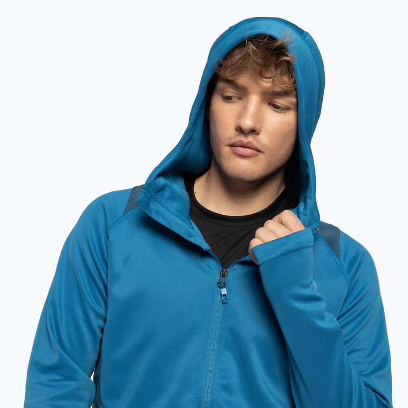 Felpa trekking uomo The North Face AO Midlayer FZ con cappuccio blu banff/blu monterey 5