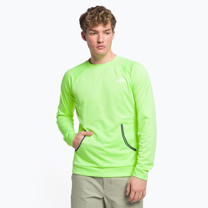 Felpa trekking da uomo The North Face AO Light safety green whiteheather