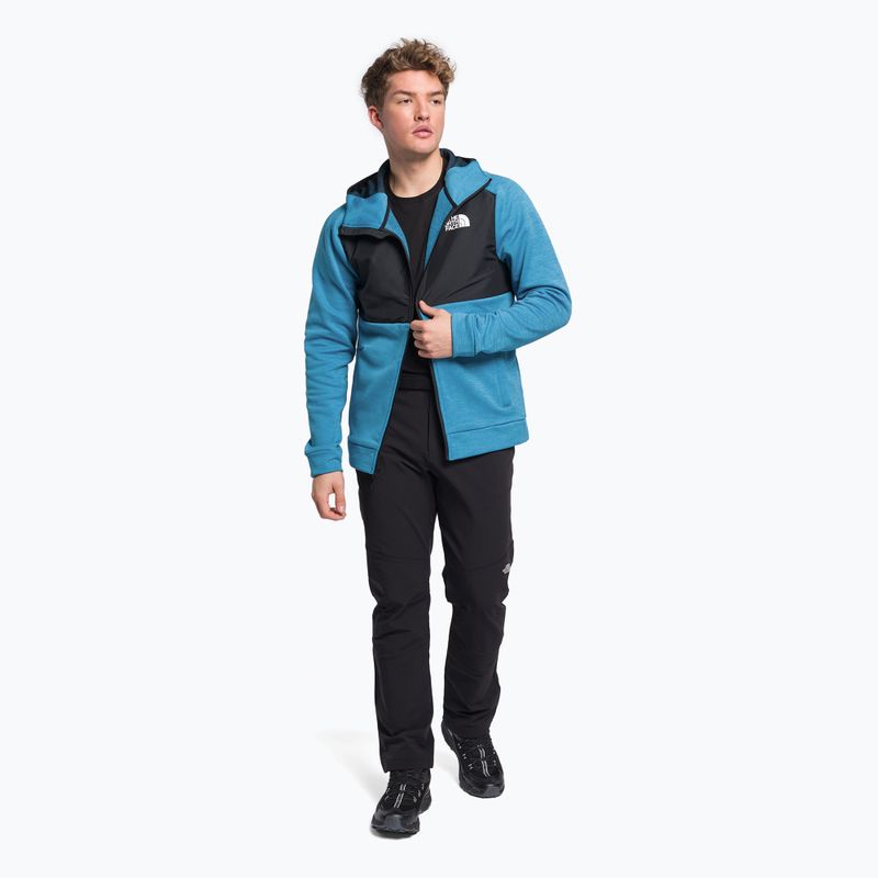 Felpa trekking da uomo The North Face MA FZ banff bludrkheather/nero 2
