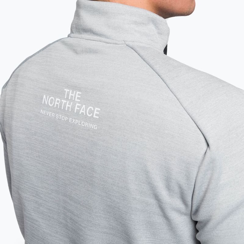 Felpa trekking da uomo The North Face MA 1/4 grigio chiaro hthr/nero 7