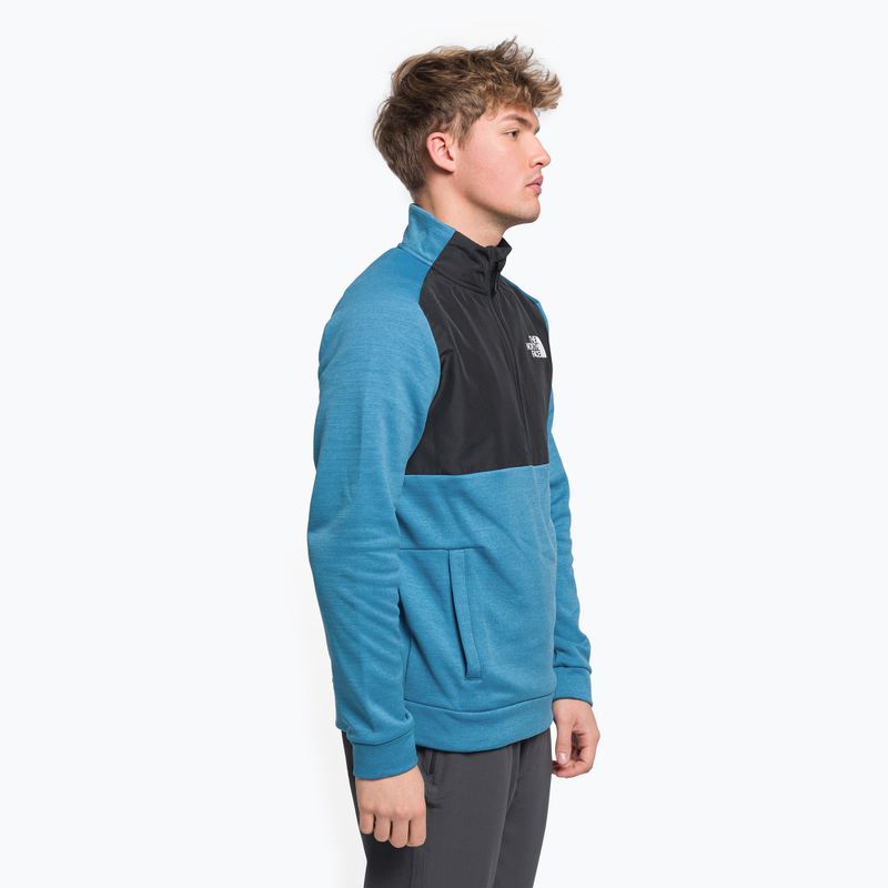 Felpa trekking uomo The North Face MA 1/4 banff bludrkheather/nero 3