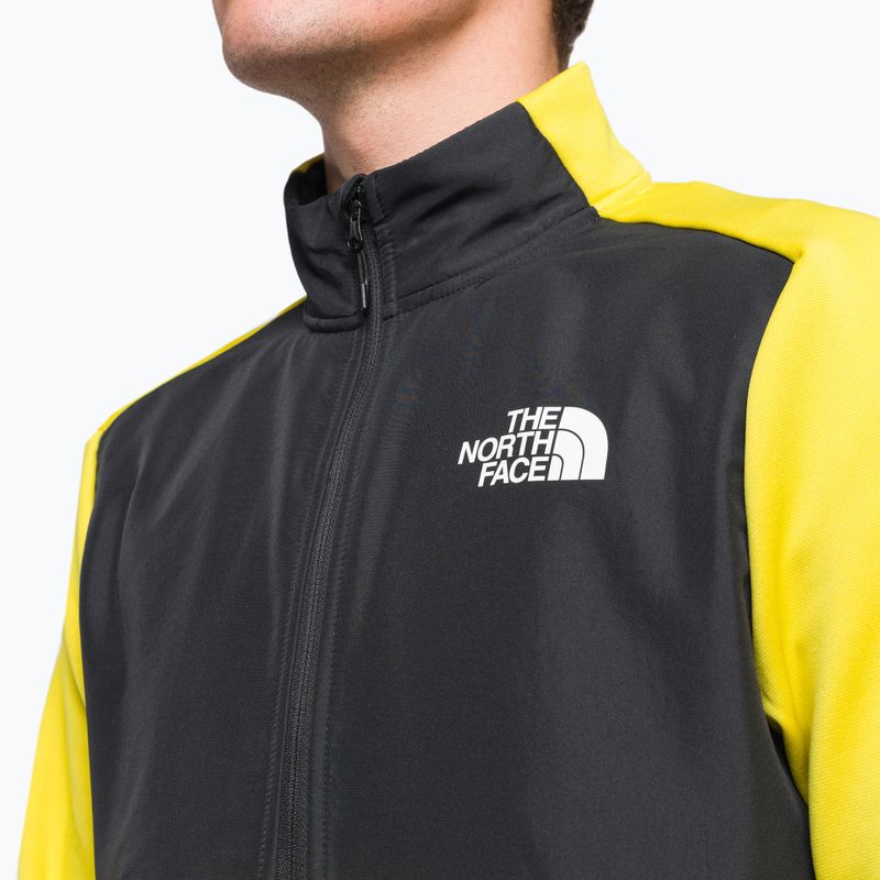 Felpa trekking da uomo The North Face MA 1/4 acido giallo/nero 5