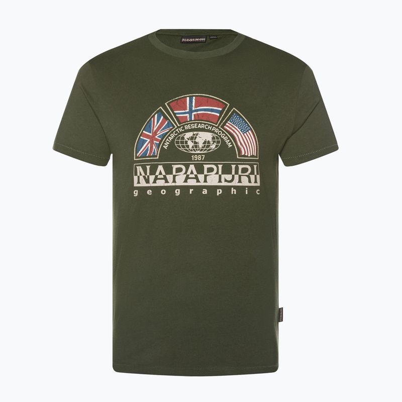 T-shirt Napapijri NP0A4G34 verde uomo 5
