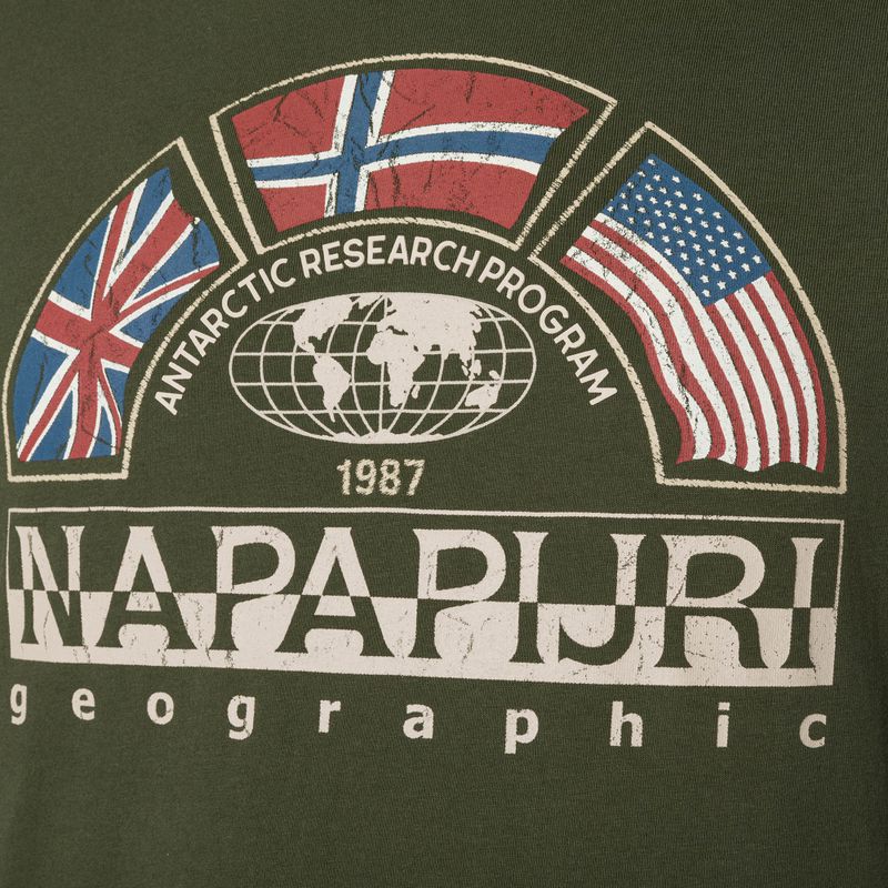 T-shirt Napapijri NP0A4G34 verde uomo 7