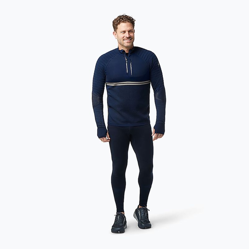 Smartwool Uomo Intraknit Merino Tech 1/4 Zip manica lunga termica deep navy 6