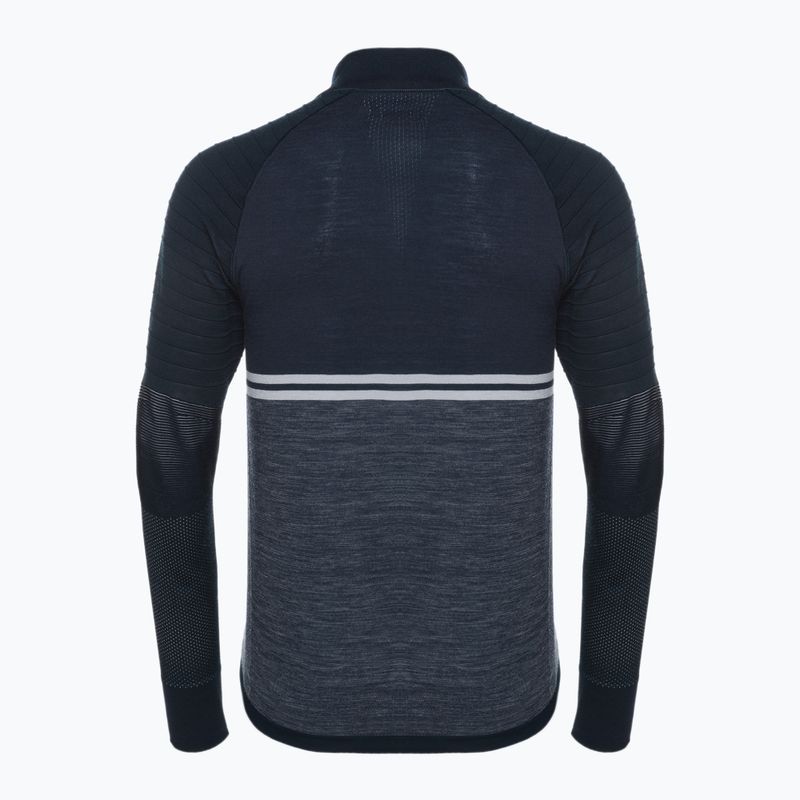 Smartwool Uomo Intraknit Merino Tech 1/4 Zip manica lunga termica deep navy 2